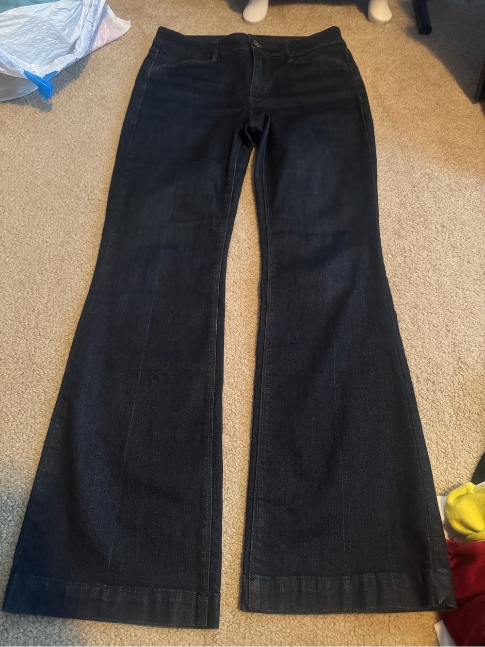 White House Black Market dark blue Flare Jeans